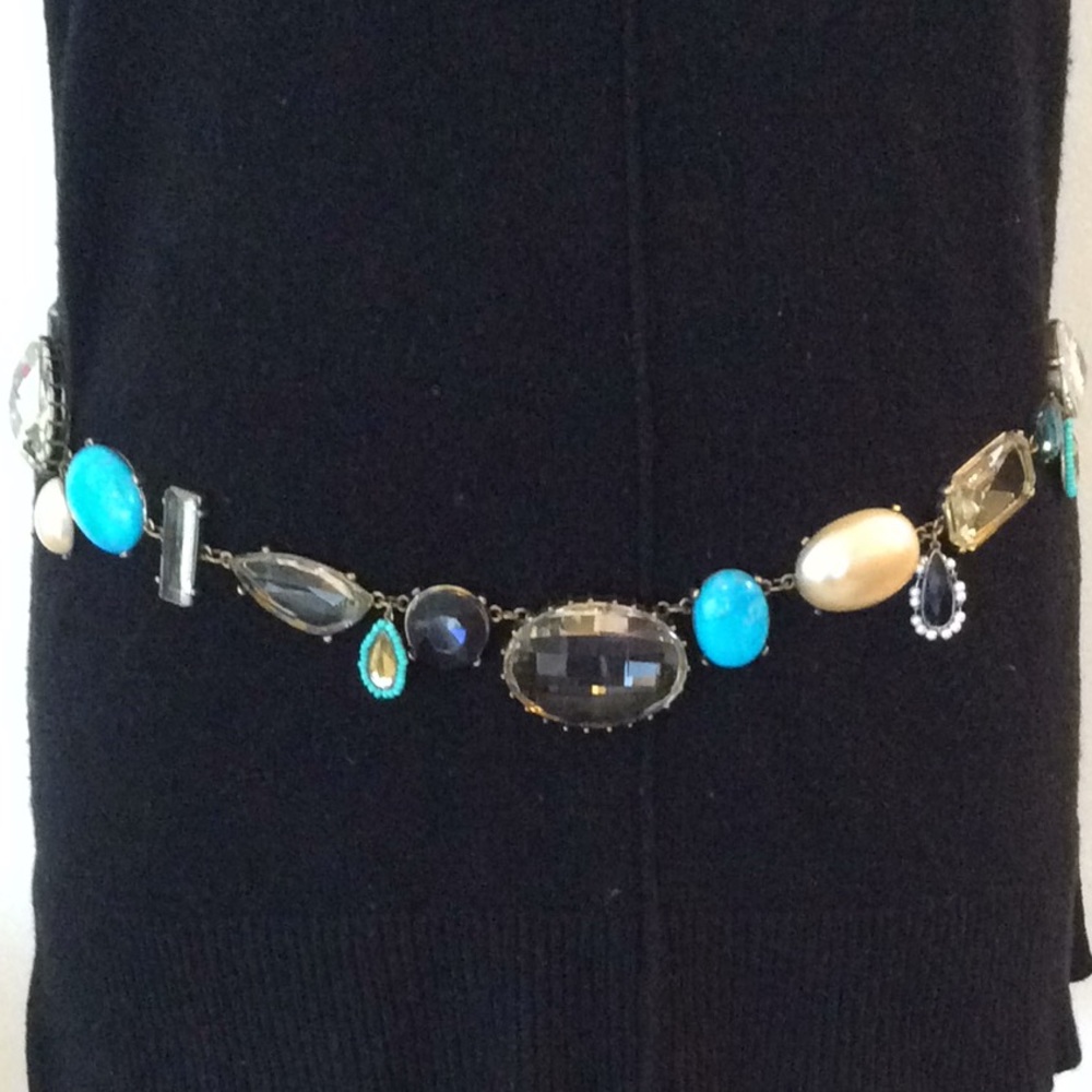 🦋💙💎NEW Chico’s Krystiana Jeweled  Belt💎💙🦋